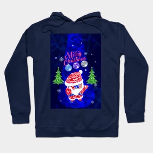 Sequin Santa Claus Dabbing Through The Snow, Christmas 2022 Hoodie